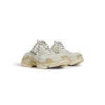 Men’s Triple S Mule in White - Image 2